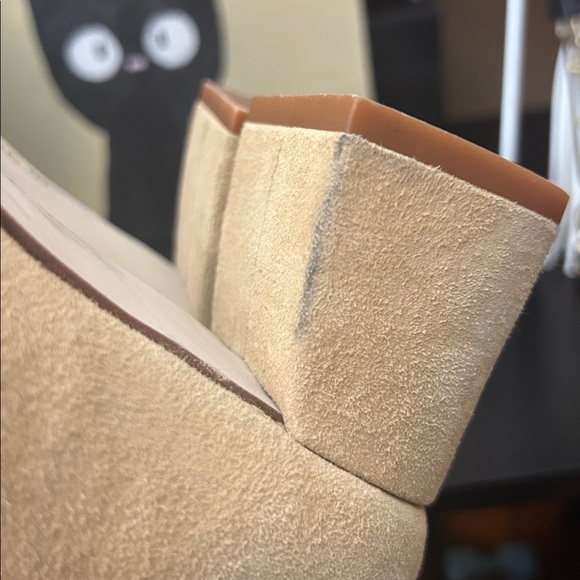 French Sole/ New York Suede Trance Tan Shoes - Made in Italy - No Box - Picture 4 of 5